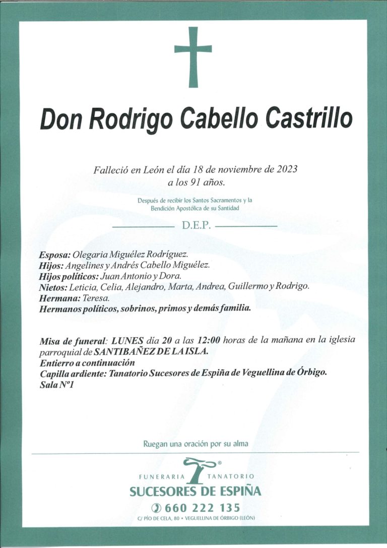 Lee más sobre el artículo Rodrigo Cabello Castrillo