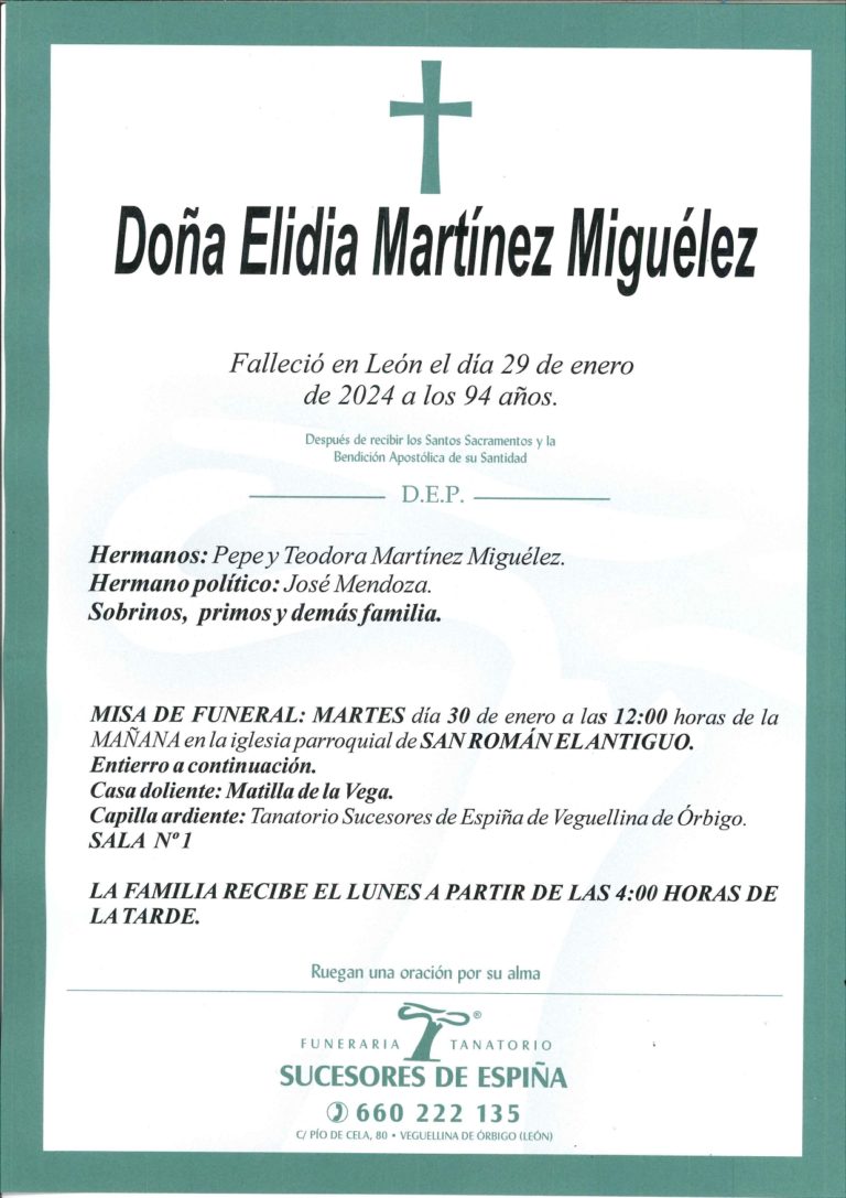 Lee más sobre el artículo Elidia Martinez Miguelez