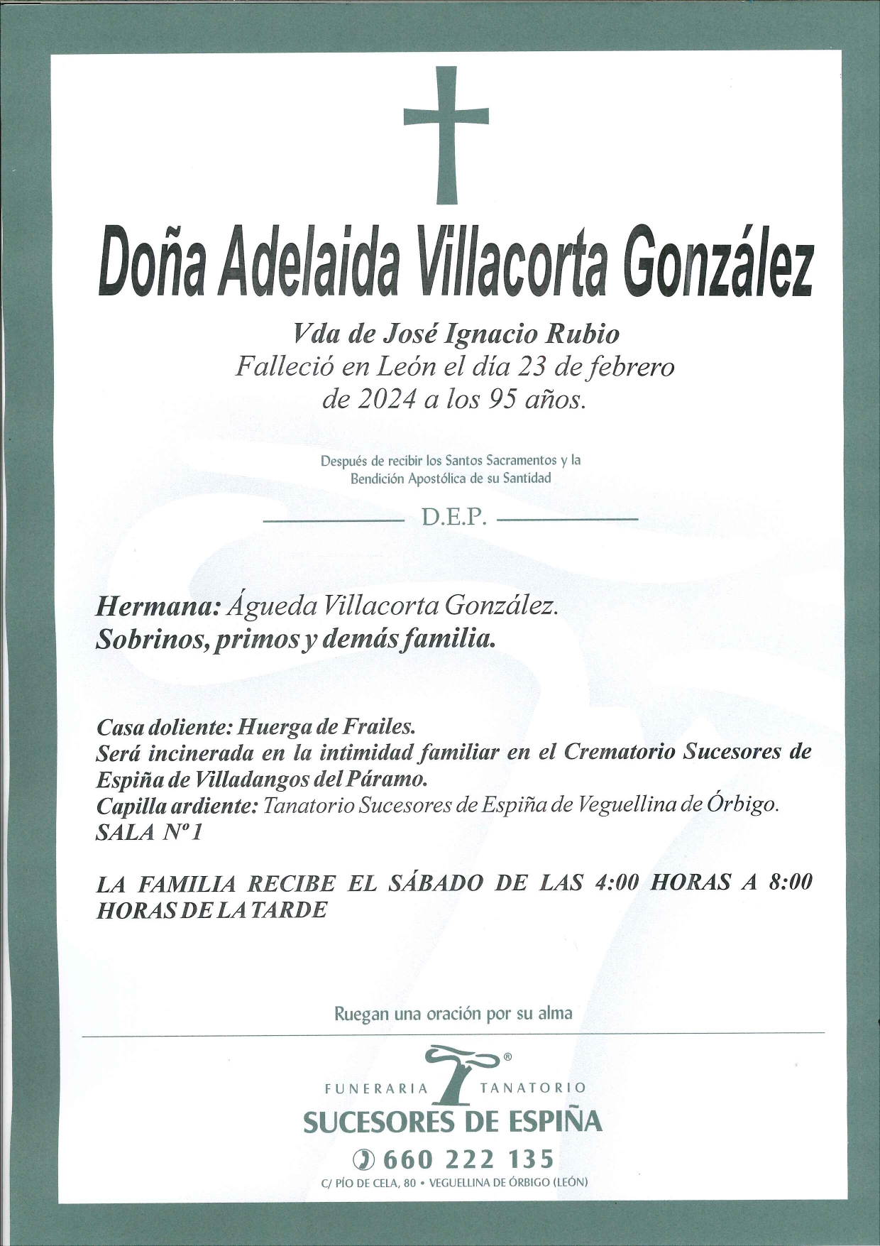 Lee más sobre el artículo Adelaida Villacorta González