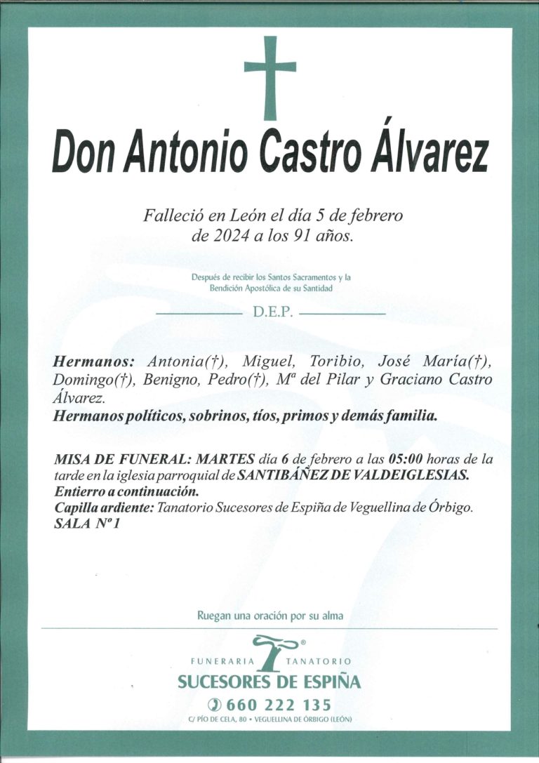 Lee más sobre el artículo Antonio Castro Álvarez
