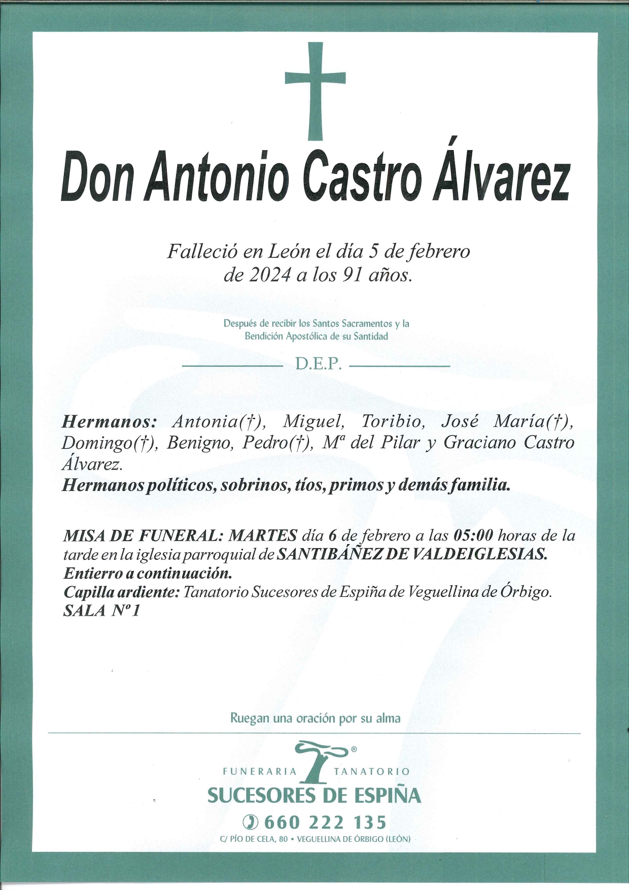 Lee más sobre el artículo Antonio Castro Álvarez