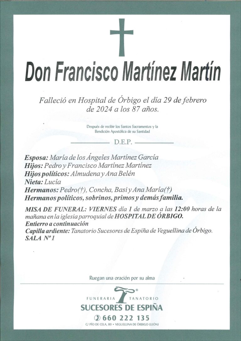 Lee más sobre el artículo Francisco Martínez Martín