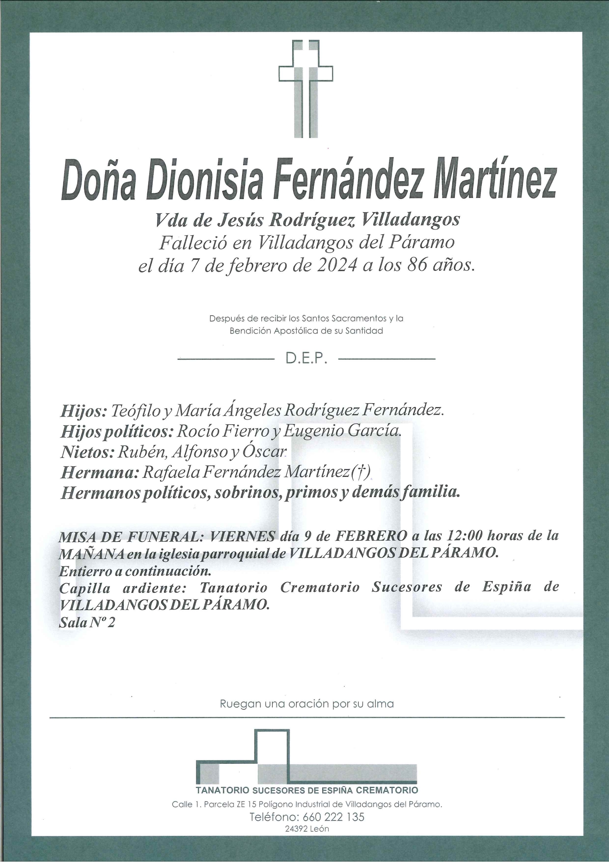 Lee más sobre el artículo Dionisia Fernández Martínez