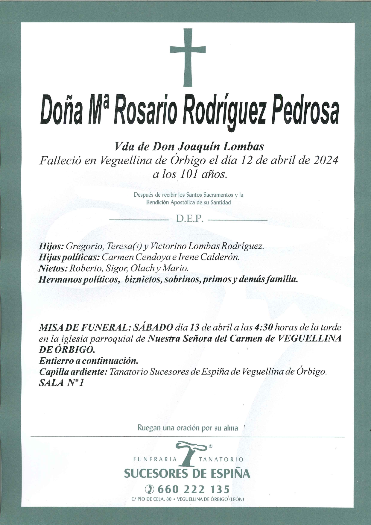 Lee más sobre el artículo María Rosario Rodríguez Pedrosa