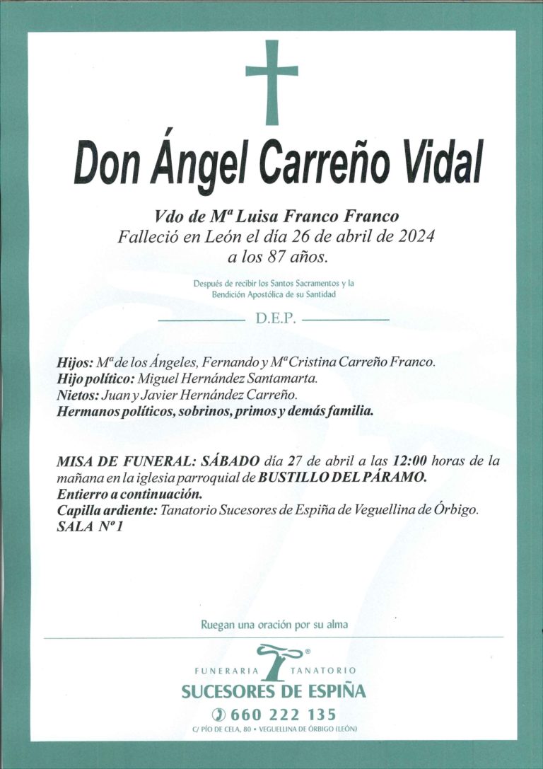 Lee más sobre el artículo Ángel Carreño Vidal