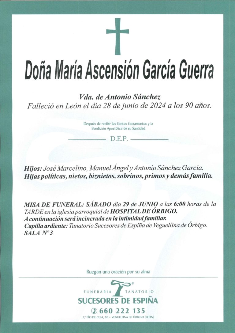 Lee más sobre el artículo María Ascensión García Guerra
