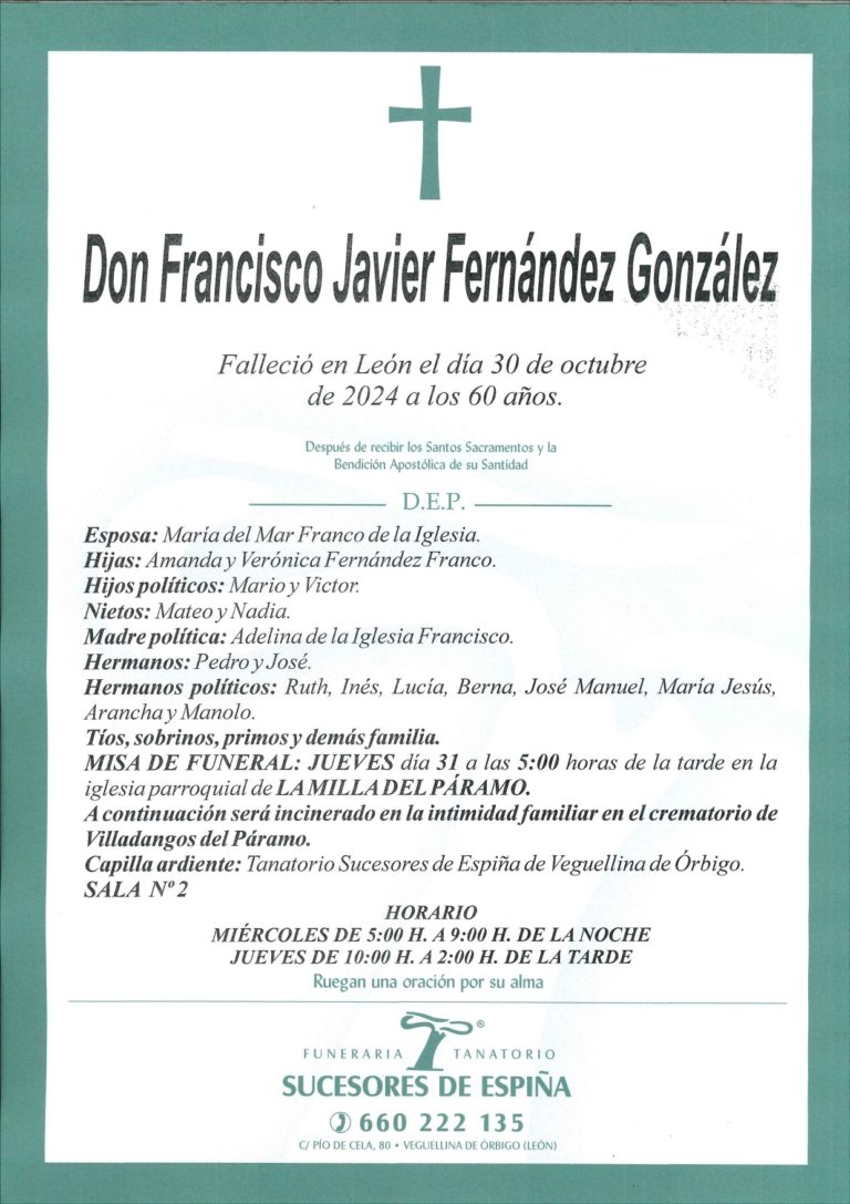 Lee más sobre el artículo Francisco Javier Fernández González