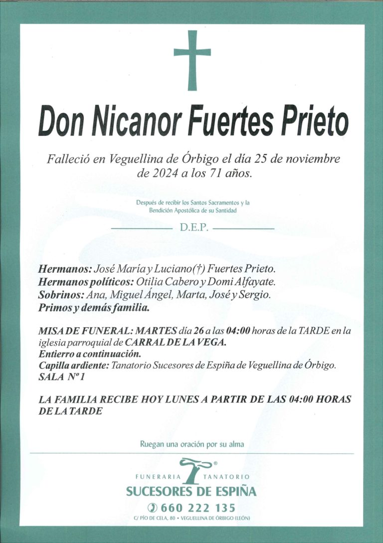 Lee más sobre el artículo NICANOR FUERTES