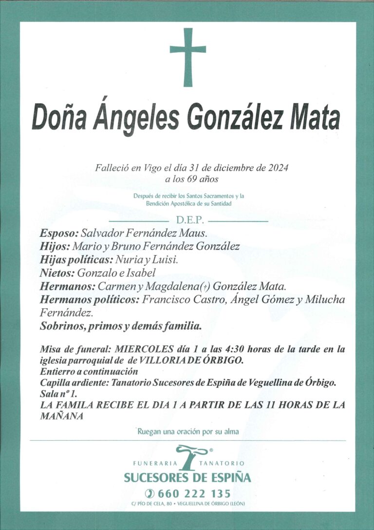 Lee más sobre el artículo ANGELES GONZÁLEZ