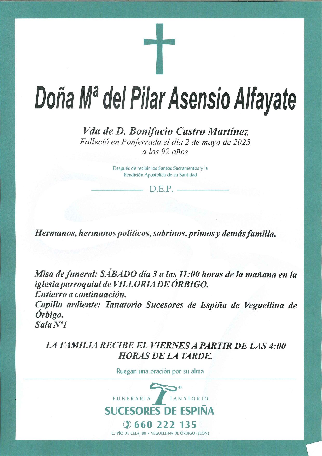 Lee más sobre el artículo Mª DEL PILAR ASENSIO ALFAYATE