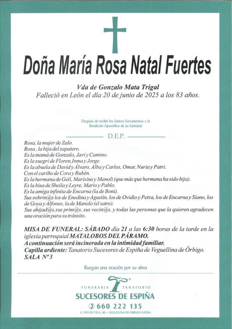 Lee más sobre el artículo Maria Rosa Natal Fuertes