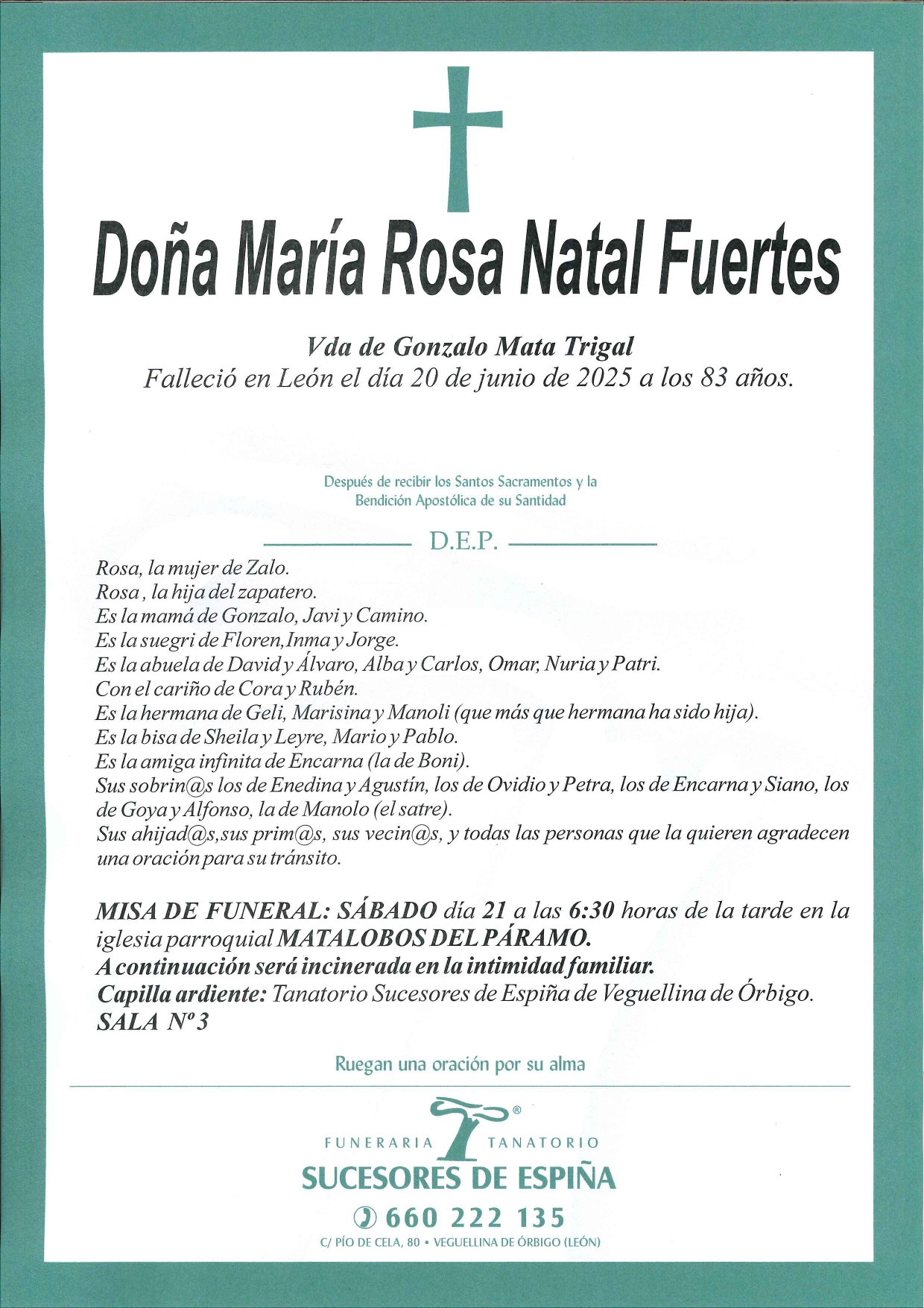 Lee más sobre el artículo Maria Rosa Natal Fuertes