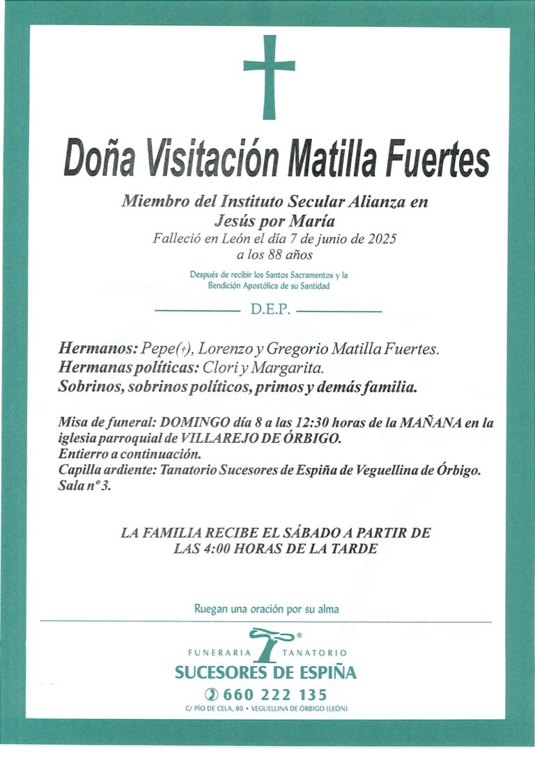 Lee más sobre el artículo VISITACIÍN MATILLA FUERTES