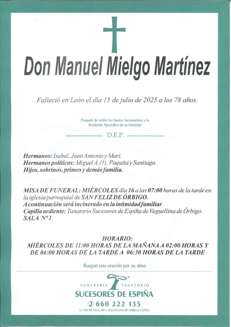Lee más sobre el artículo Manuel Mielgo Martínez