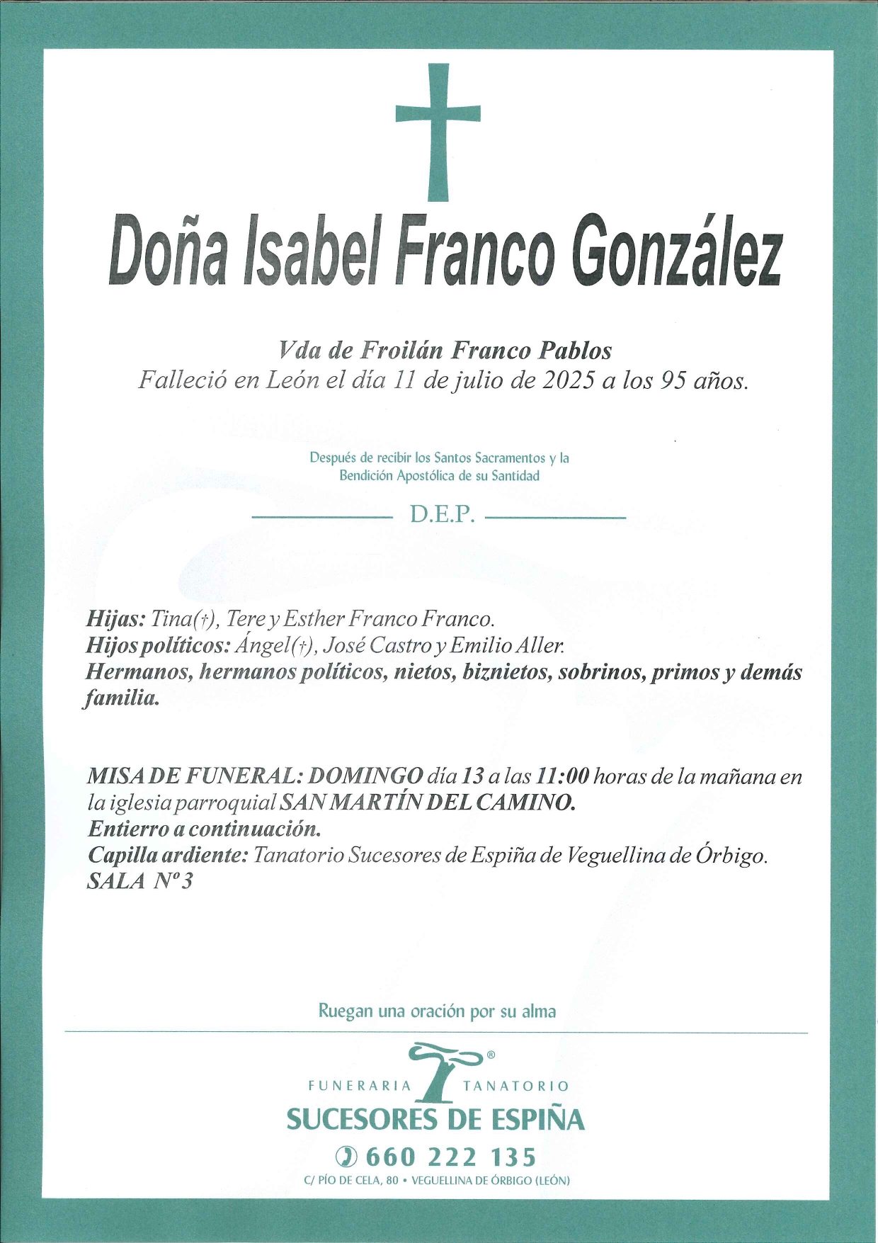 Lee más sobre el artículo ISABEL FRANCO
