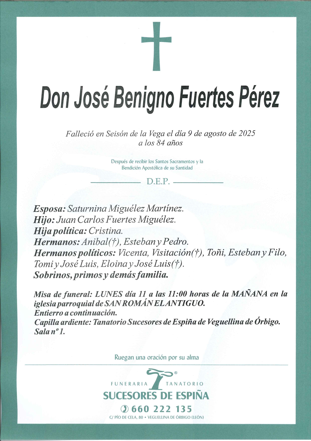 En este momento estás viendo José Benigno Fuertes Pérez
