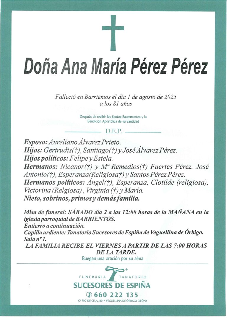 Lee más sobre el artículo ANA MARÍA PÉREZ
