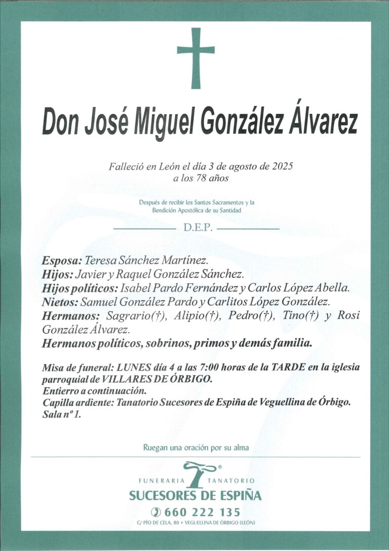 Lee más sobre el artículo José Miguel González Álvarez