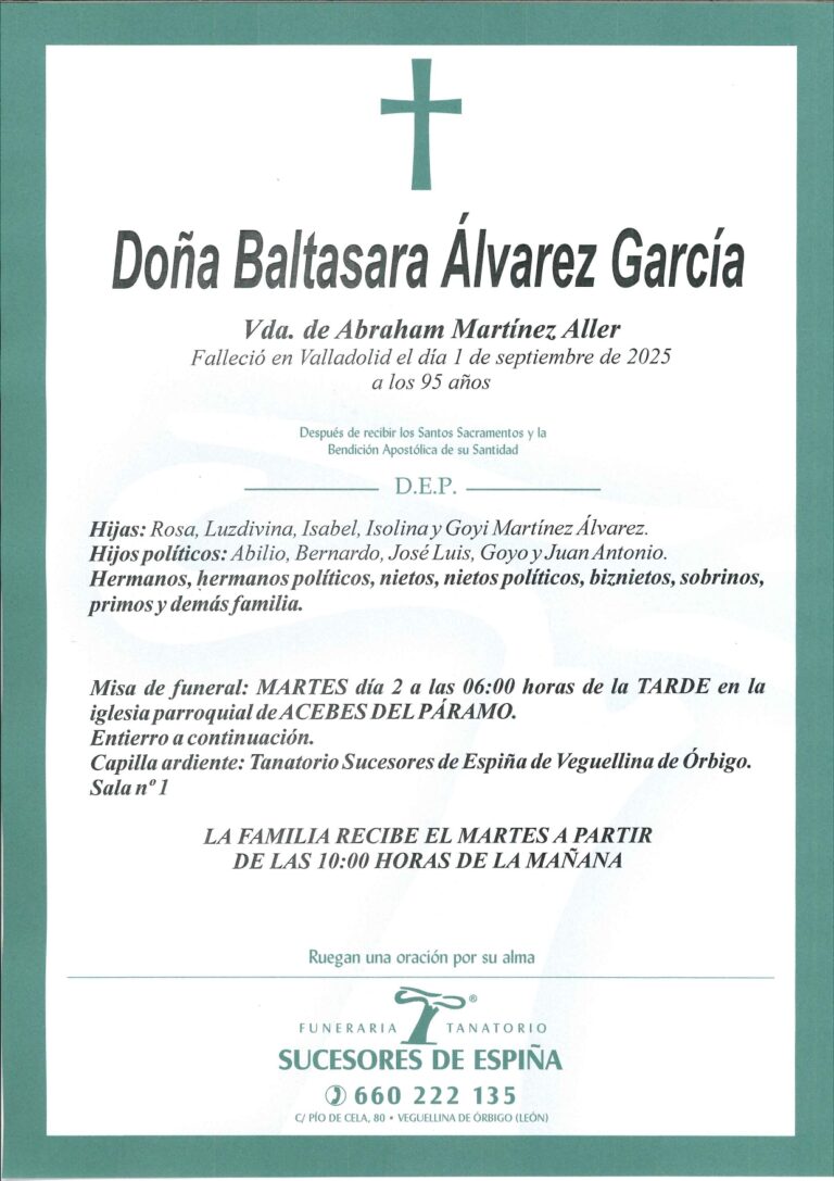 Lee más sobre el artículo BALTASARA ÁLVAREZ