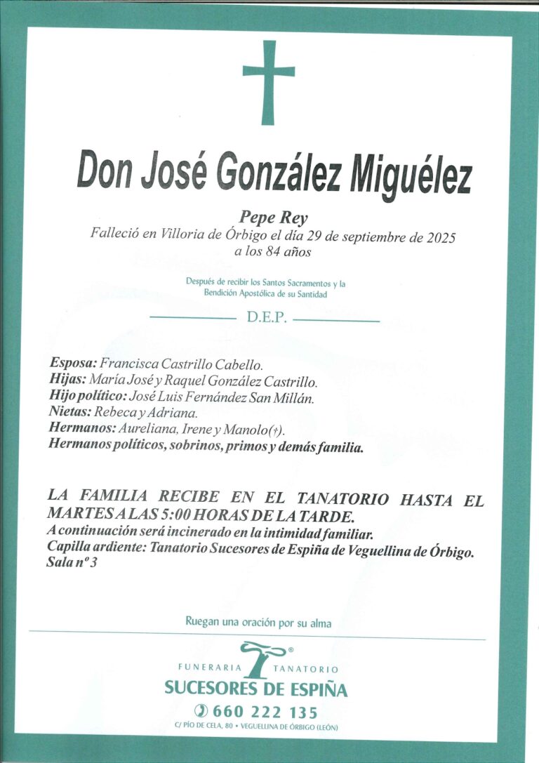 Lee más sobre el artículo Jose Gonzalez Miguelez