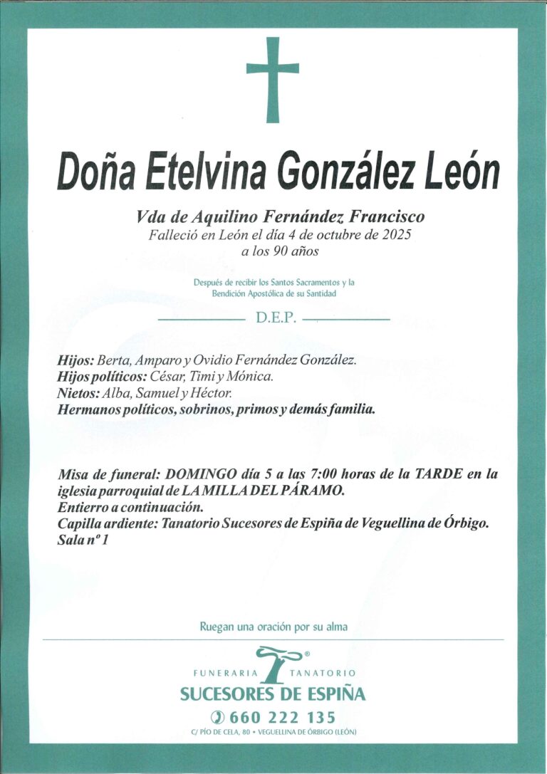 Lee más sobre el artículo Etelvina Gonzalez León