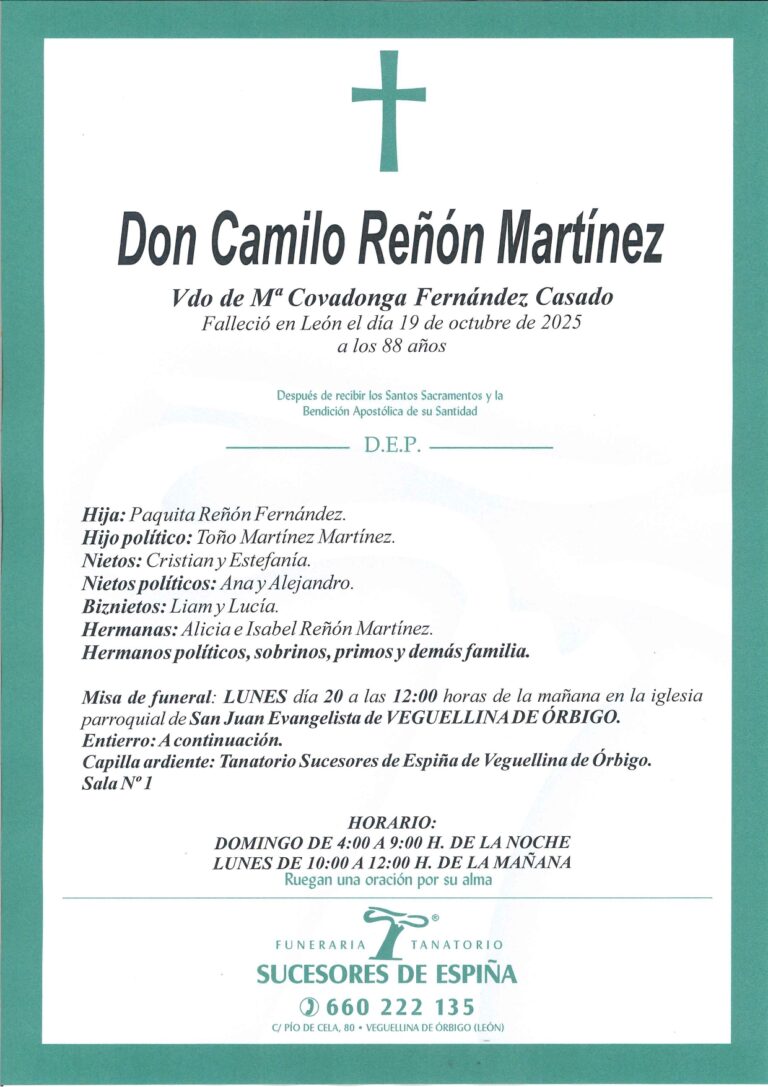Lee más sobre el artículo Camilo Reñon Martinez
