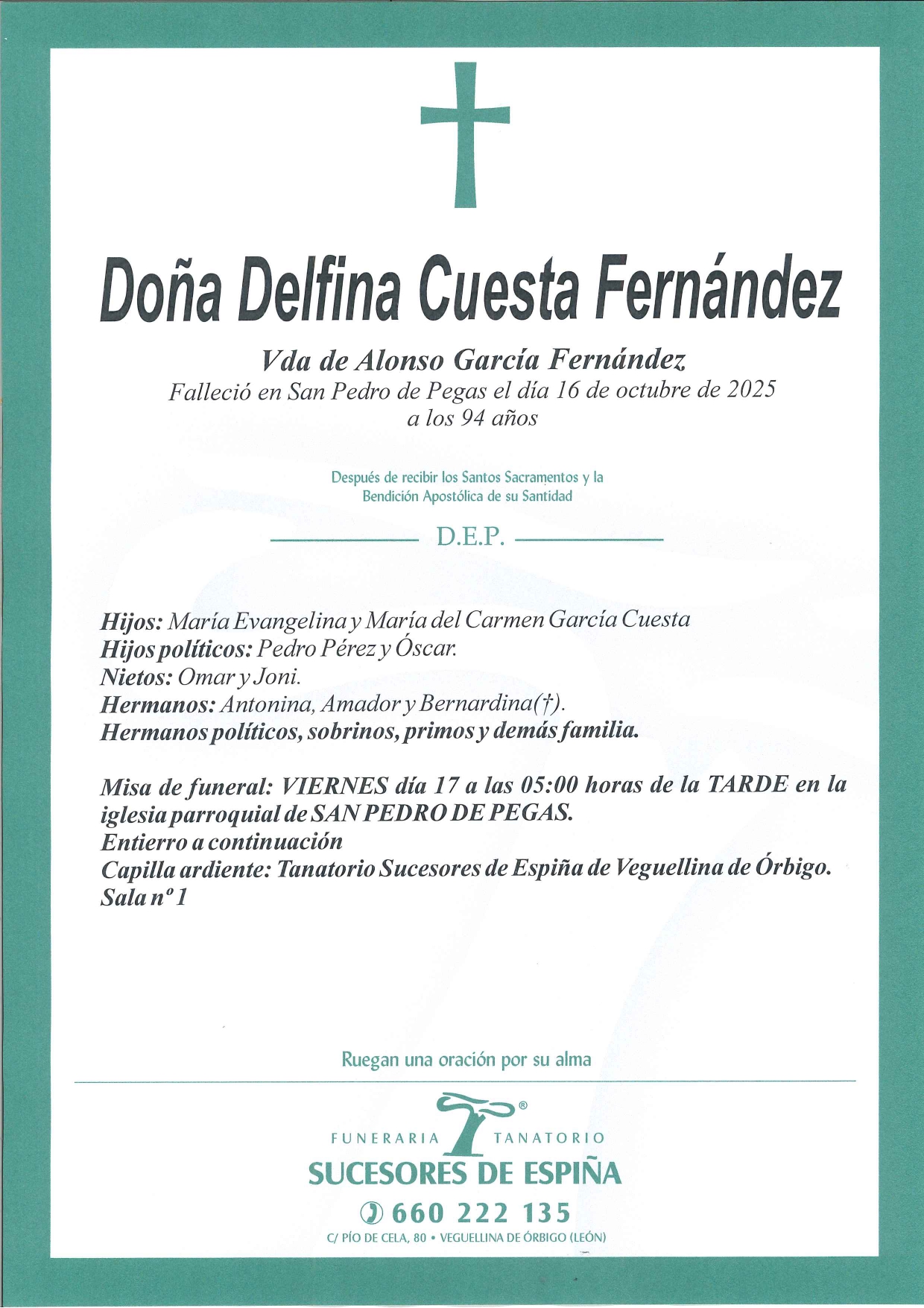 En este momento estás viendo Delfina Cuesta Fernandez