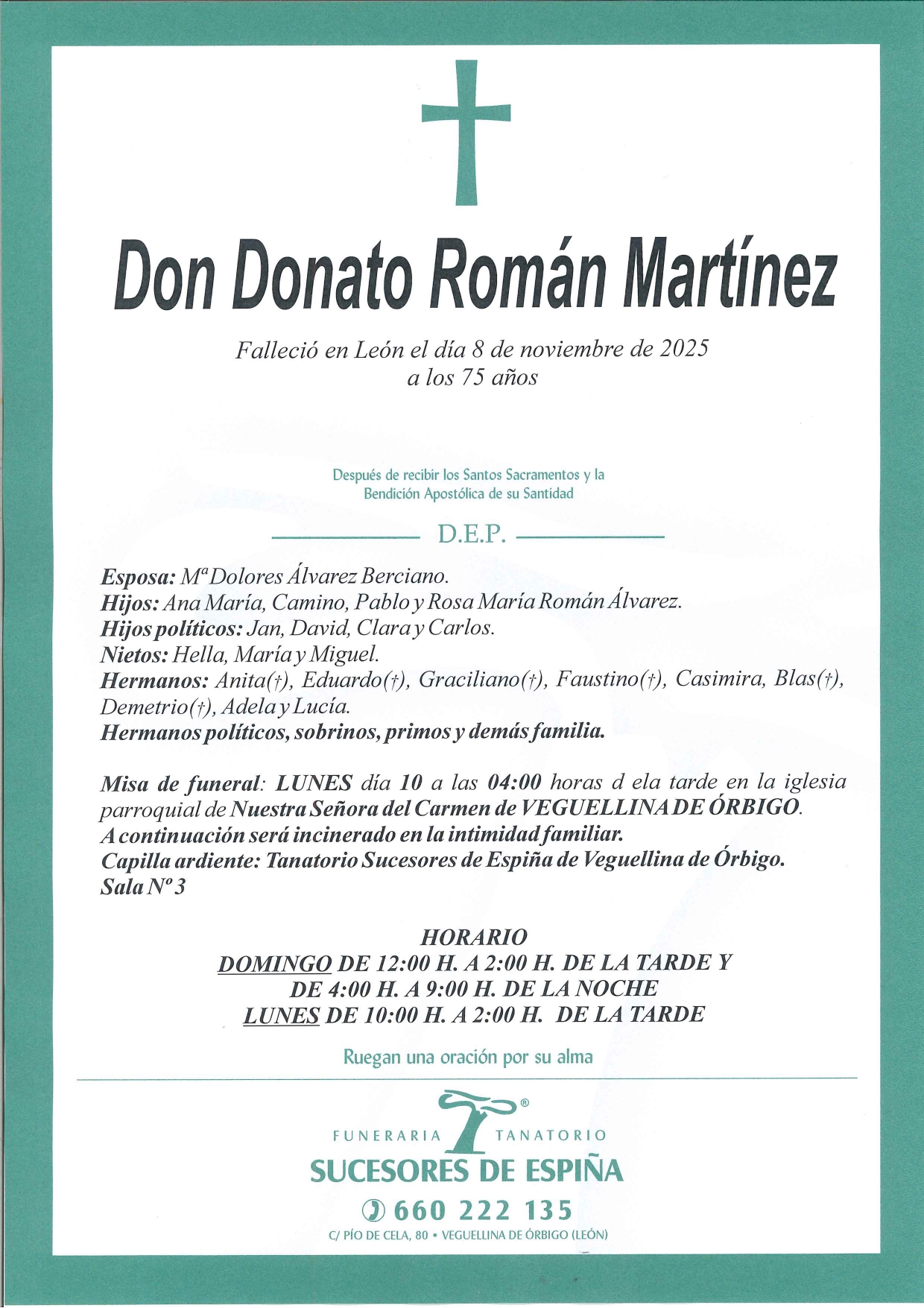 Lee más sobre el artículo Donato Román Martínez