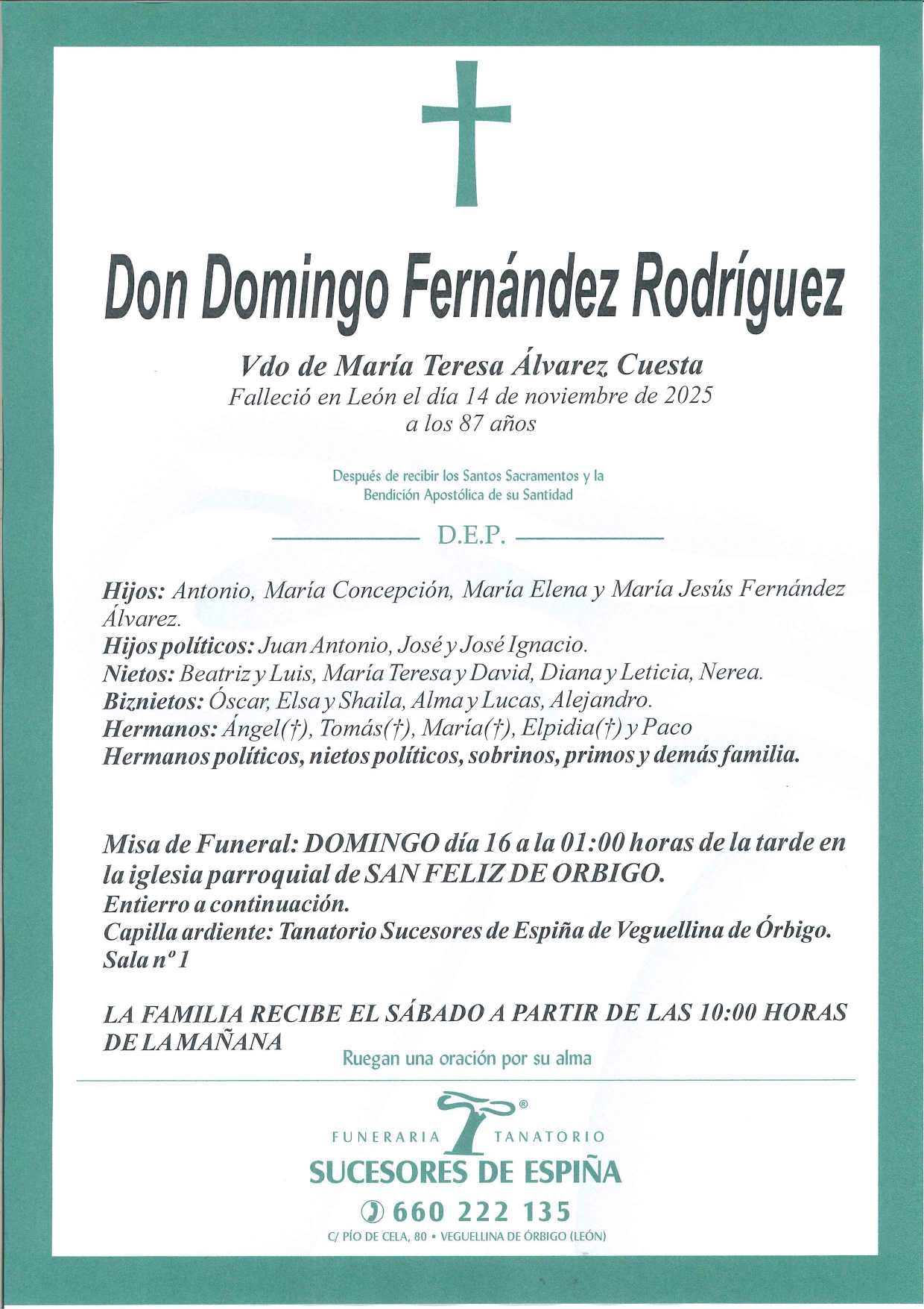 Lee más sobre el artículo DOMINGO FERNÁNDEZ