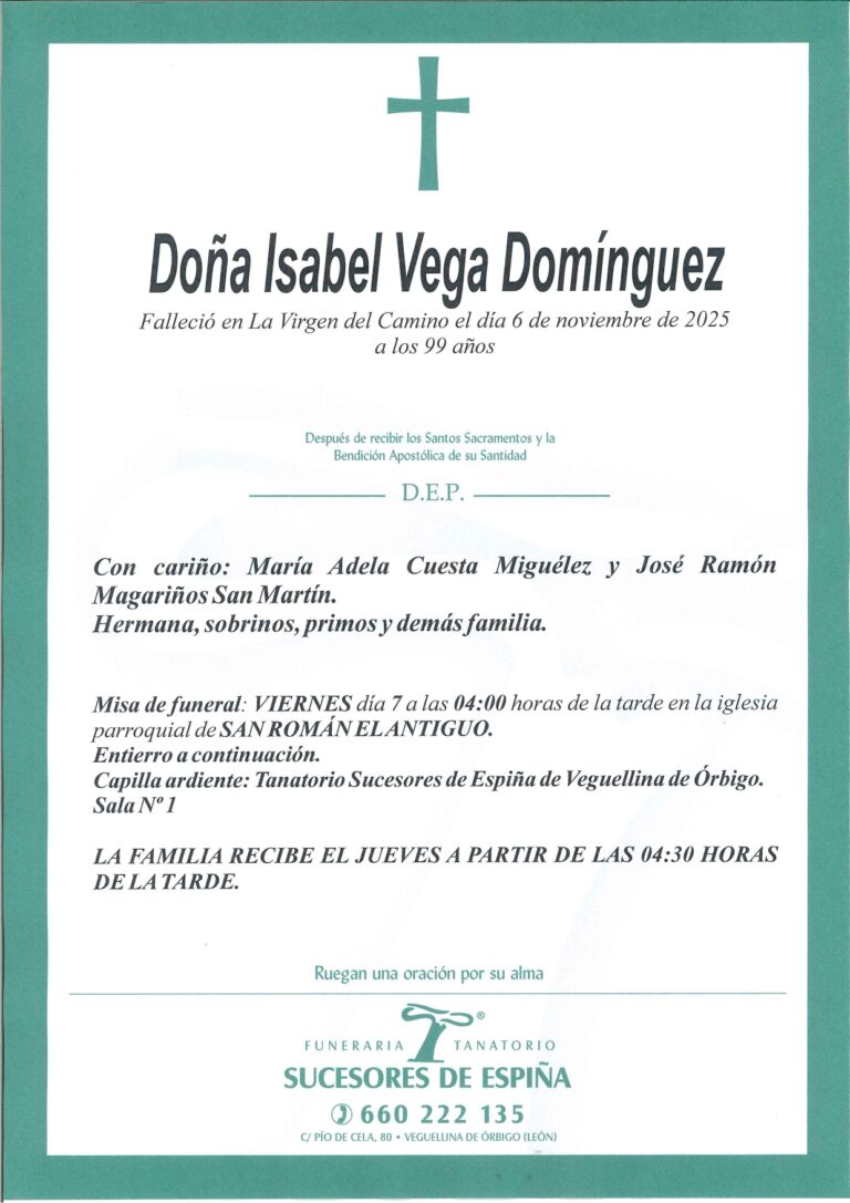 Lee más sobre el artículo ISABEL VEGA