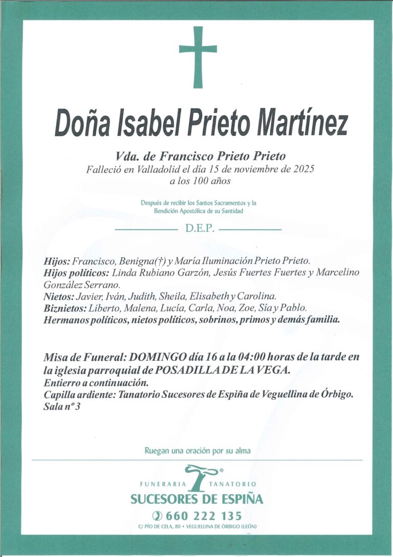 Lee más sobre el artículo Isabel Prieto Martinez