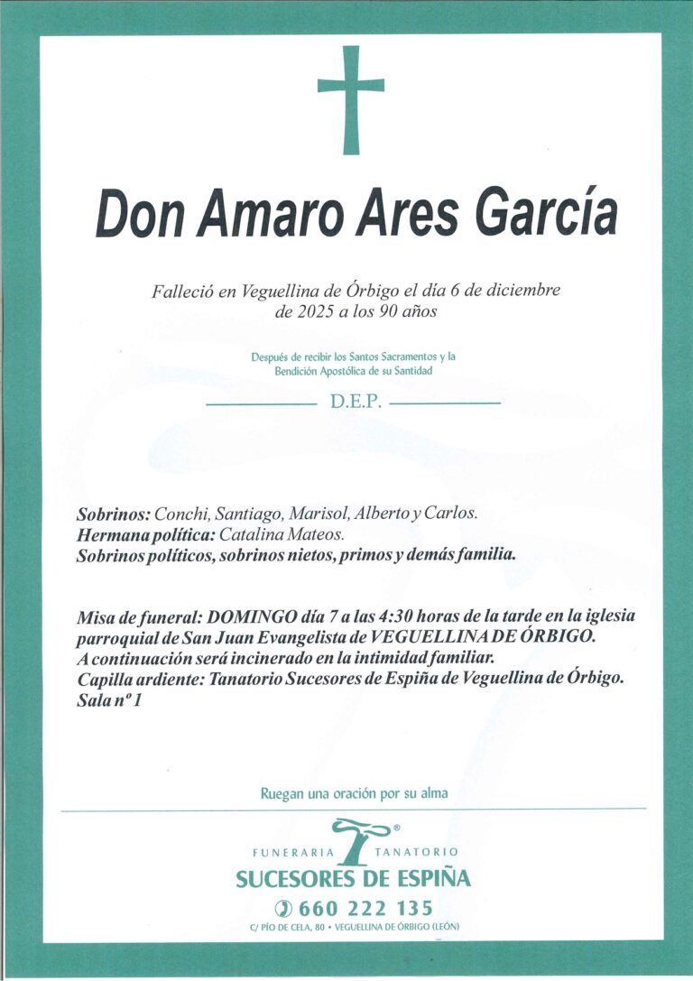 Lee más sobre el artículo AMARO ARES GARCÍA