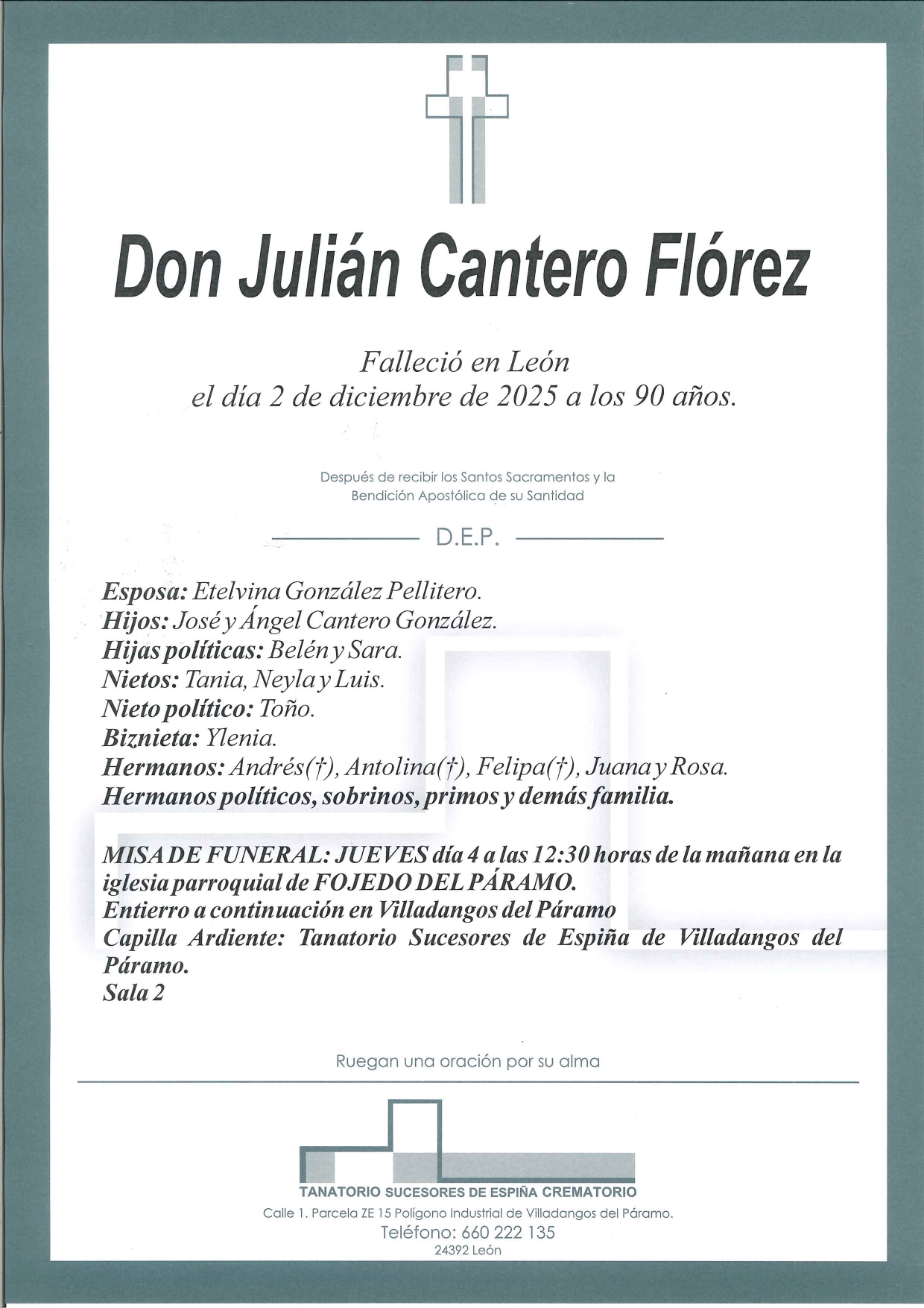 Lee más sobre el artículo JULIAN CASTRO FLÓREZ