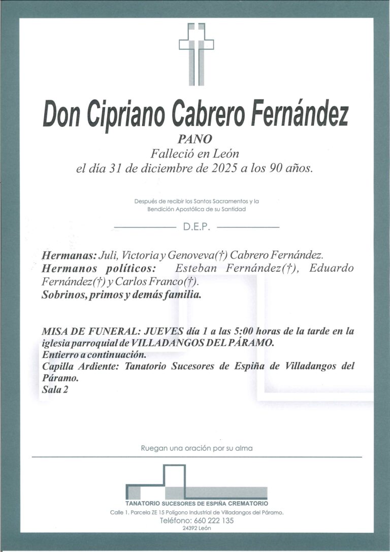 Lee más sobre el artículo Cipriano Cabero