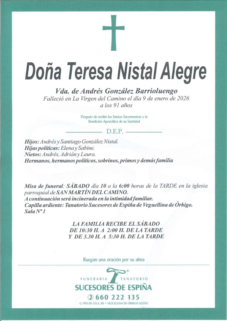 Lee más sobre el artículo TERESA NISTAL