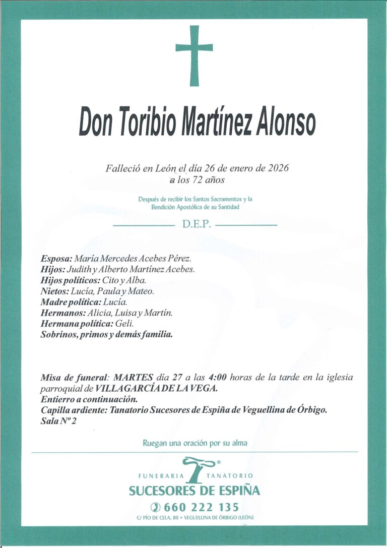 Lee más sobre el artículo TORIBIO MARTÍNEZ