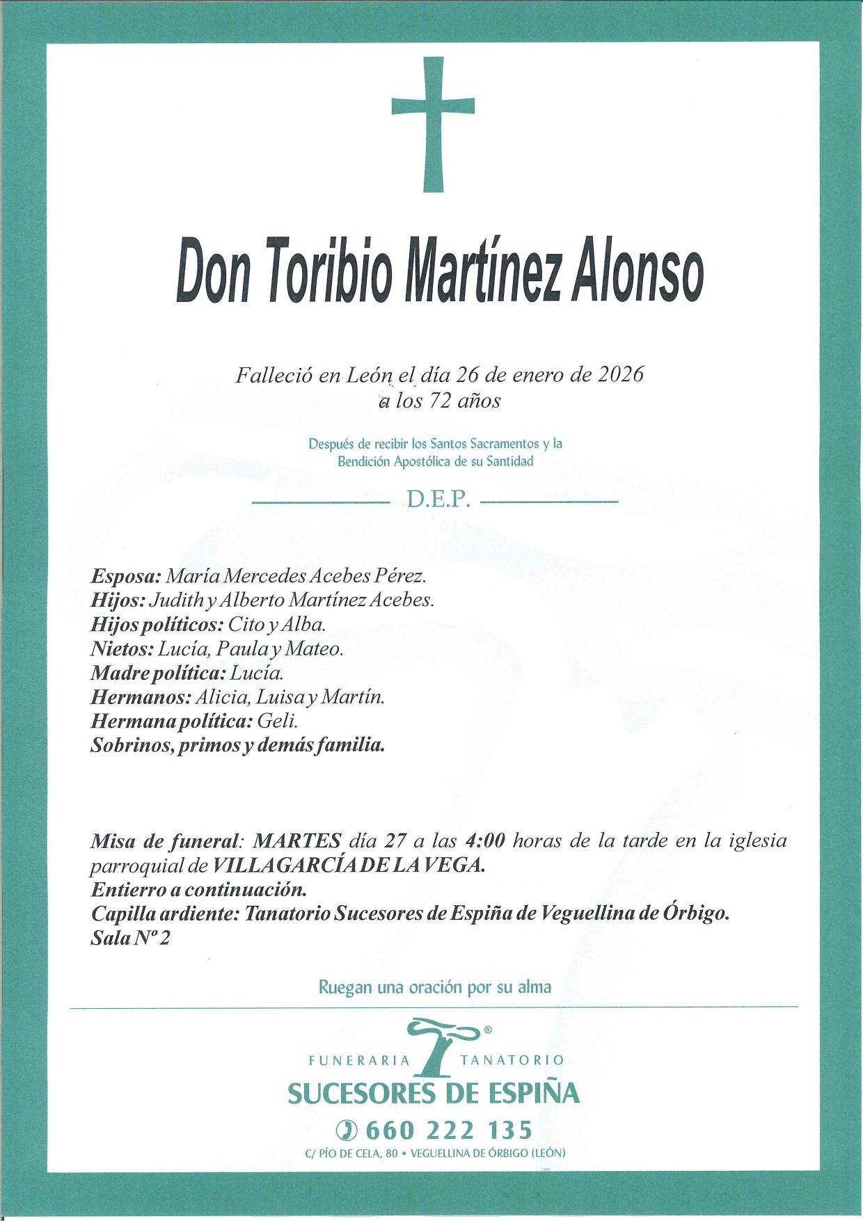 Lee más sobre el artículo TORIBIO MARTÍNEZ