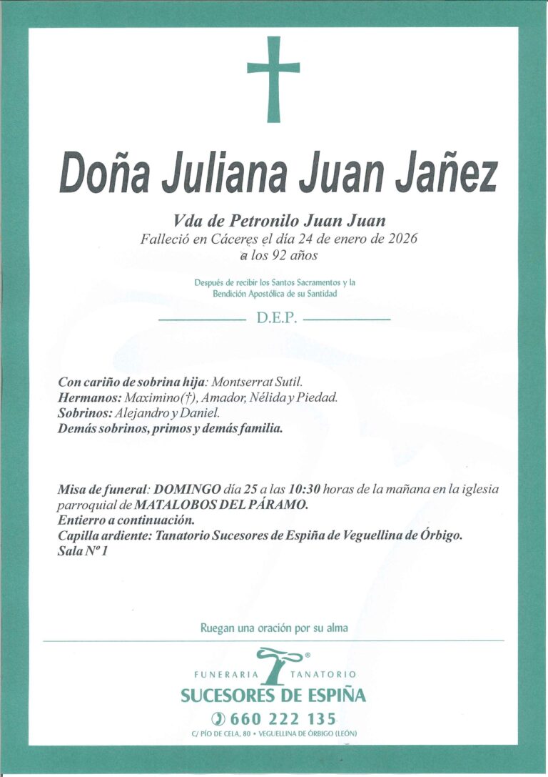 Lee más sobre el artículo Juliana Juan Jañez