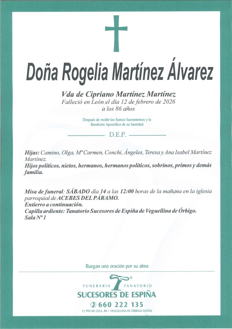 Lee más sobre el artículo ROGELIA MARTÍNEZ