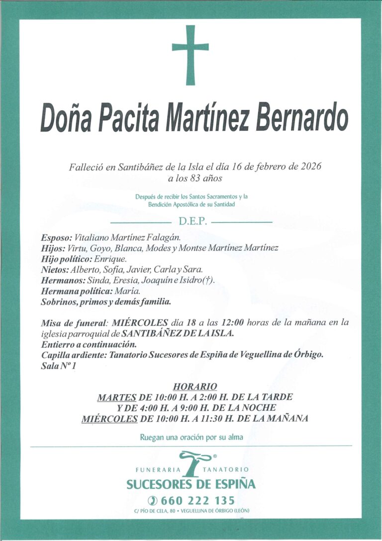 Lee más sobre el artículo Pacita Martinez Bernardo